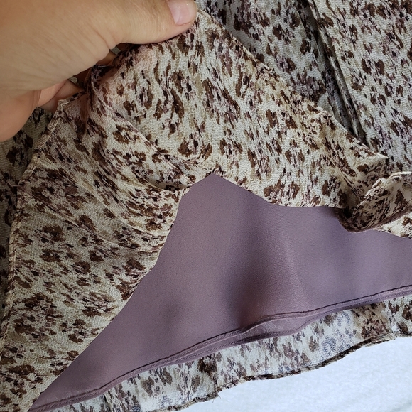 Ann Taylor Silk Dress animal print size 8 - Picture 2 of 12